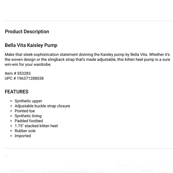 NWOB Bella Vita ‘Kaisley’ Black Slingback Mules - Picture 9 of 10